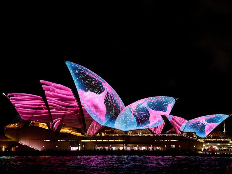 Vivid festival at the Opera House, Australia's new CBDC pilot program