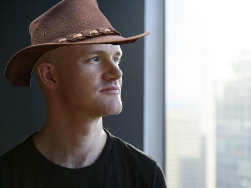 Brian Armstrong wearing an Akubra, Coinbase launches in Australia