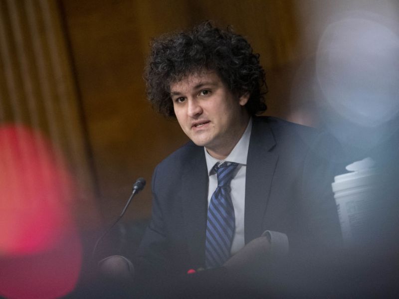 Sam Bankman-Fried, founder and chief executive officer of FTX Cryptocurrency Derivatives Exchange, speaks during a Senate Agriculture, Nutrition and Forestry Committee hearing in Washington speaking on the FTX Collapse