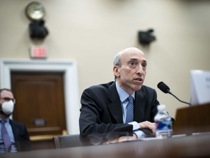 Gary Gensler FTX, chairman of the U.S. Securities and Exchange Commission (SEC), speaks during a House Appropriation Subcommittee hearing in Washington, D.C., US, on Wednesday, May 18, 2022.