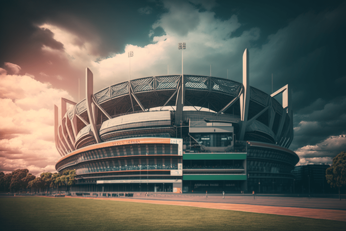 AI art ai-art generator architecture MCG Melbourne cricket ground AFL Australia Ai design design agency