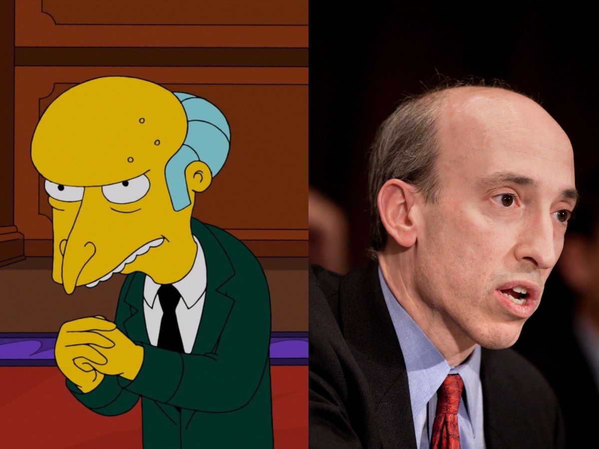 Gary Gensler Mr Burns meme cryptocurrency