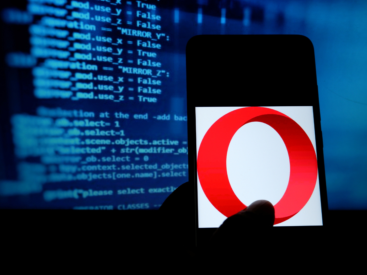 Opera browser on a mobile phone