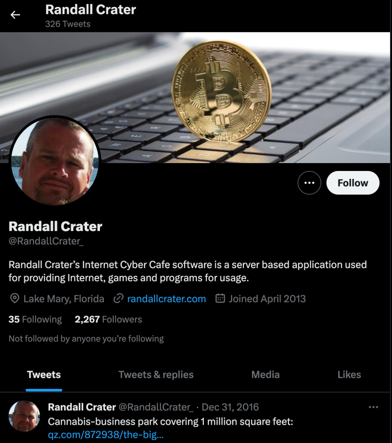 Randall Crater Fake Crypto Fake Cryptocurrency Exchange Fraud 