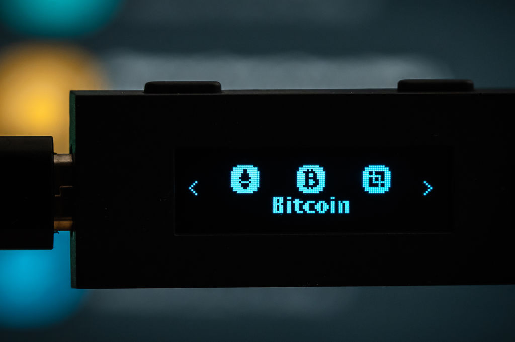 Bitcoin held on a cold wallet