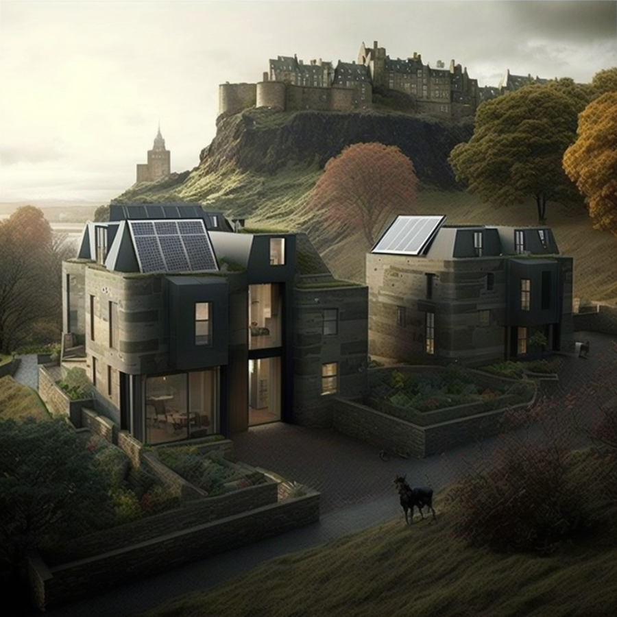 A house in Edinburgh.