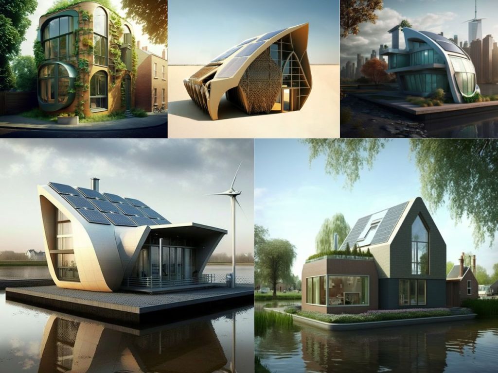a selection of pics of ai-designed houses across the world.