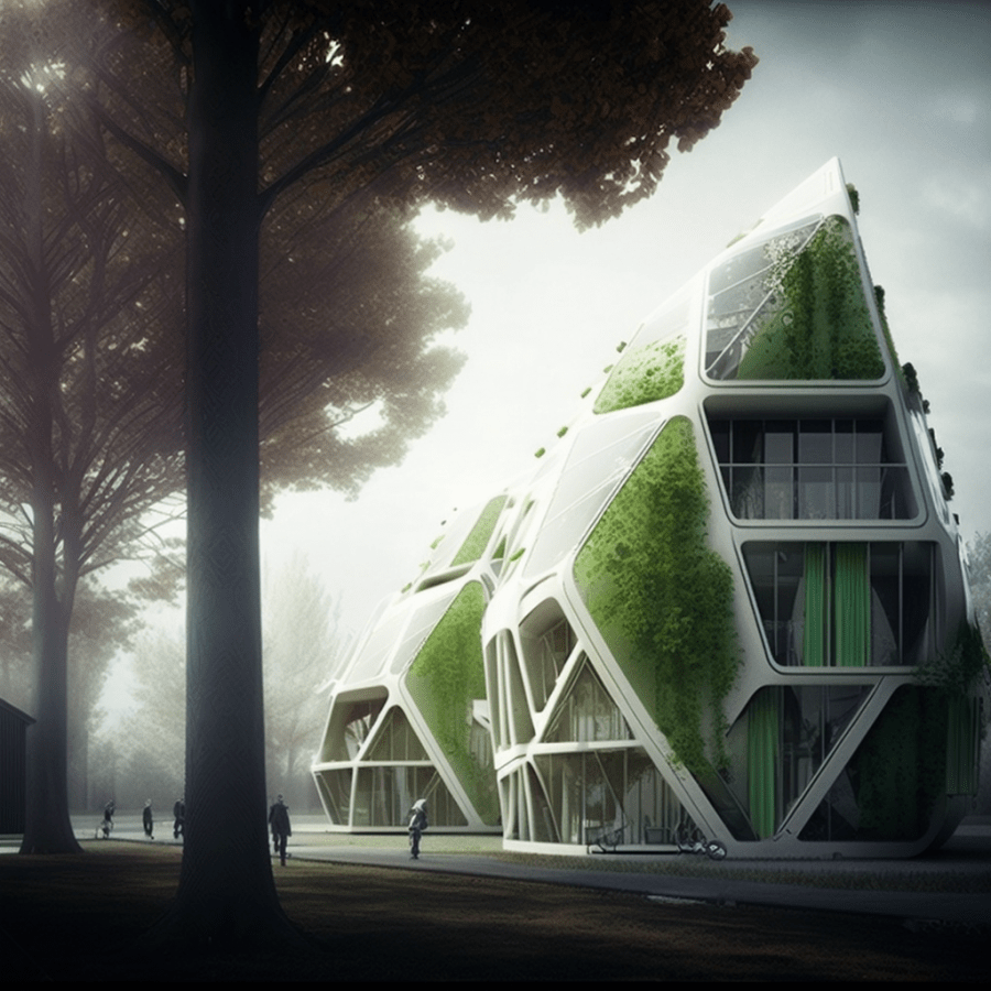 A house designed by AI in Paris.