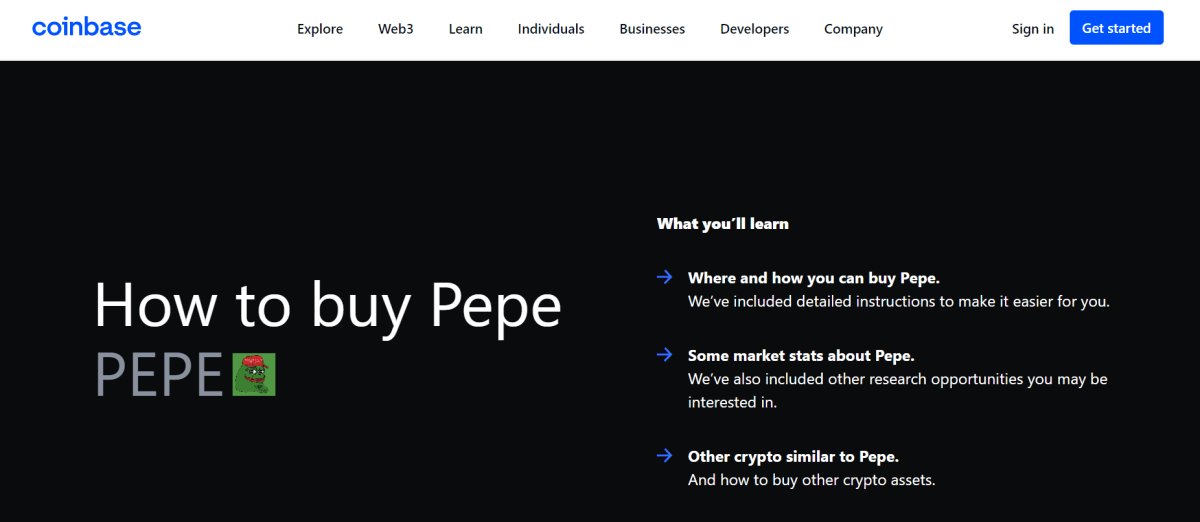 Pepe coinbase drama memecoin