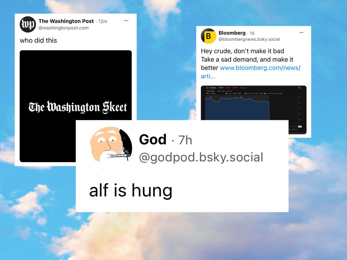 People and brands are going unhinged on Bluesky. Image: Bluesky