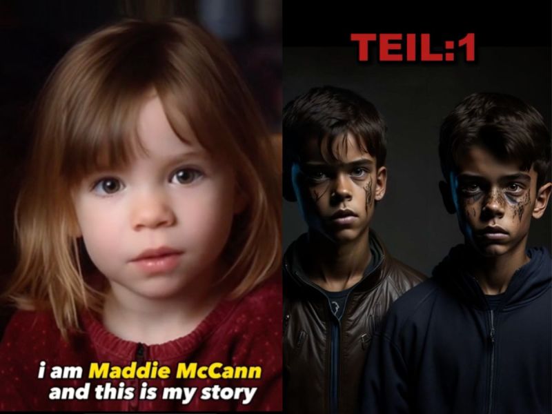 AI-generated clips of Madeleine McCann and James Bulger's kilers go viral on TikTok.