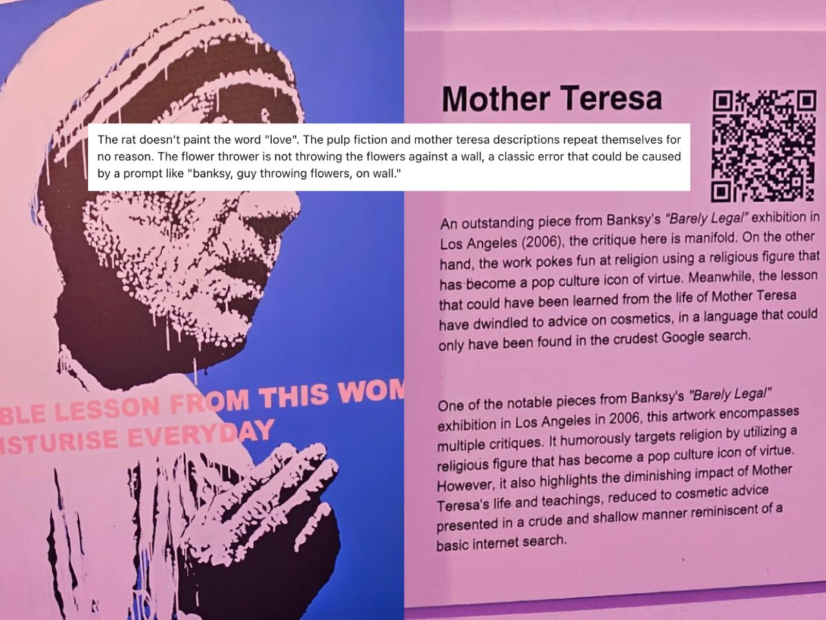 Did A Banksy Exhibition In Adelaide Use AI To Generate The Artworks’ Descriptions?
