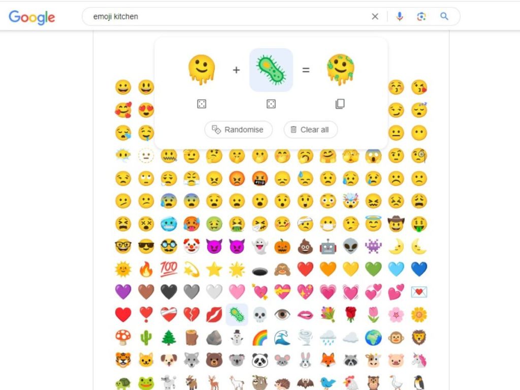 google kitchen blend emojis