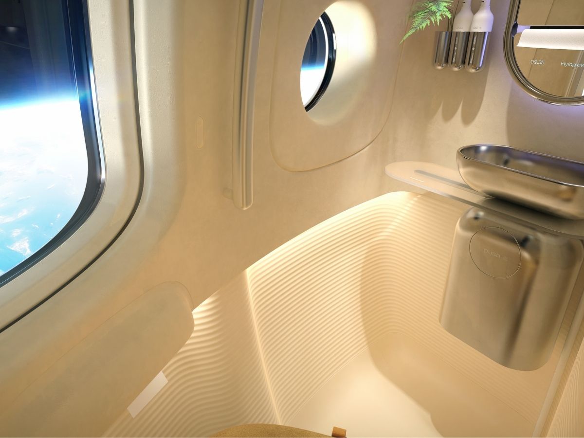 a bathroom in space!