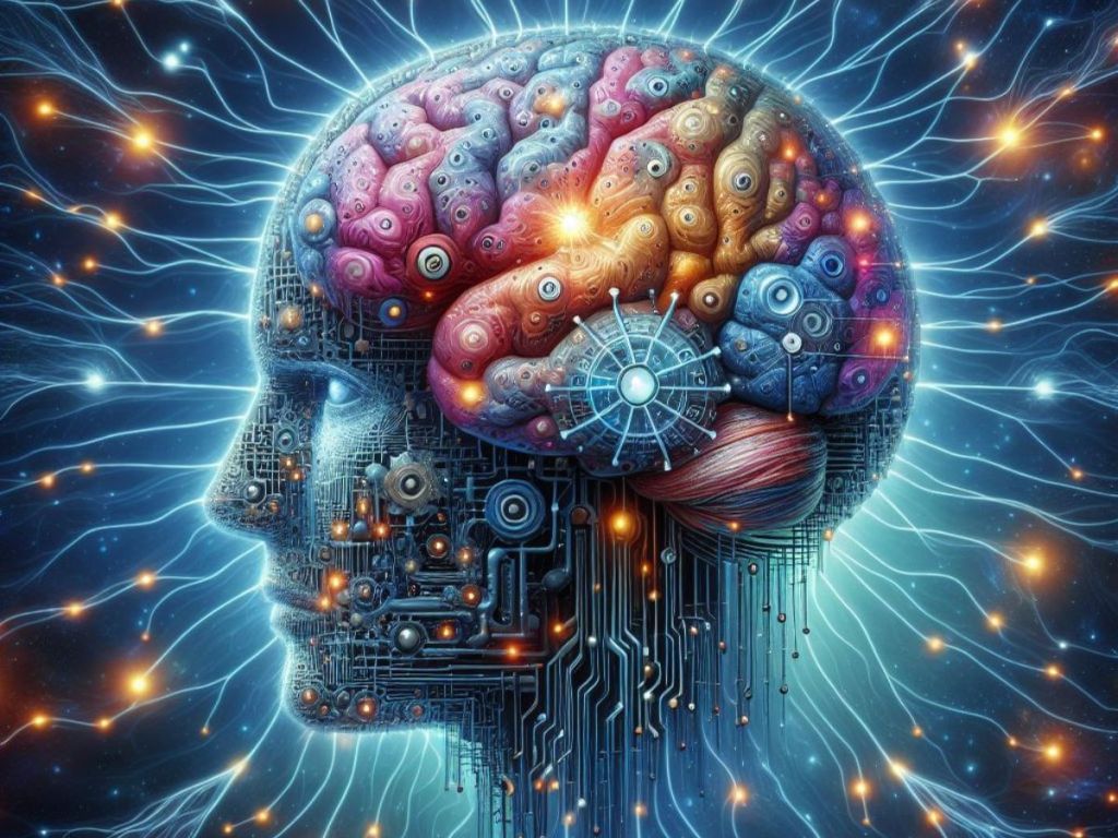AI, artificial intelligence brain.