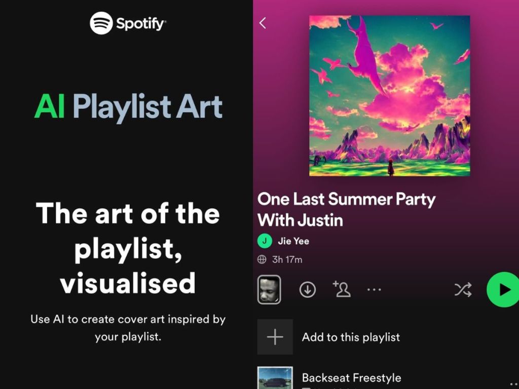Spotify AI playlist covers