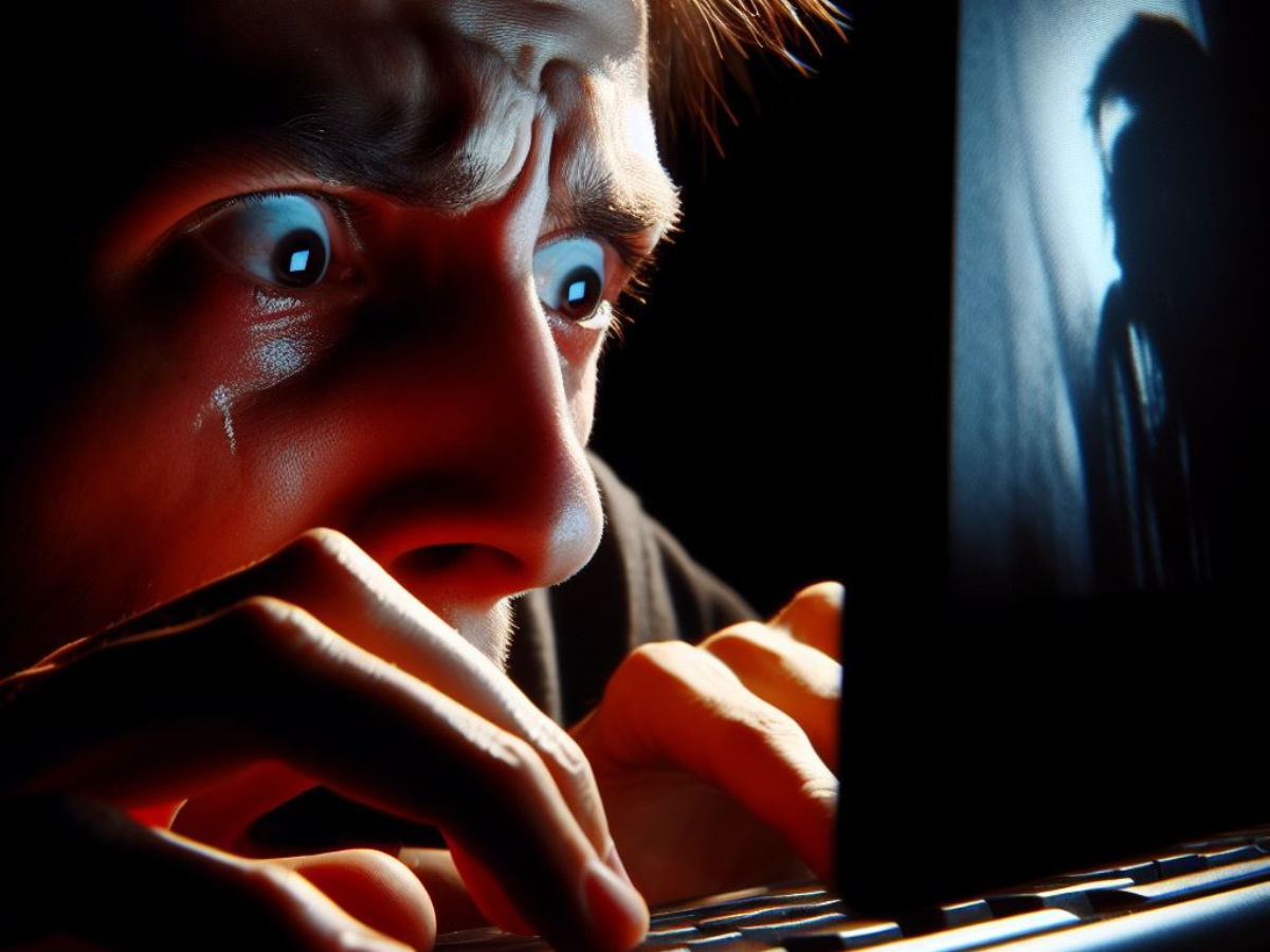 Man scared computer AI.